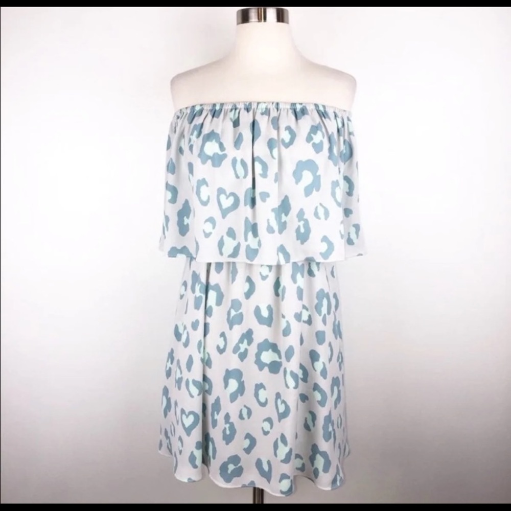 NEW Buddy Love Open Shoulder Ruffle Mini Dress